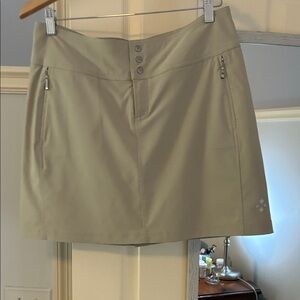 Jofit Khaki/Tan Golf Skort with Zip Pockets
